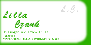 lilla czank business card